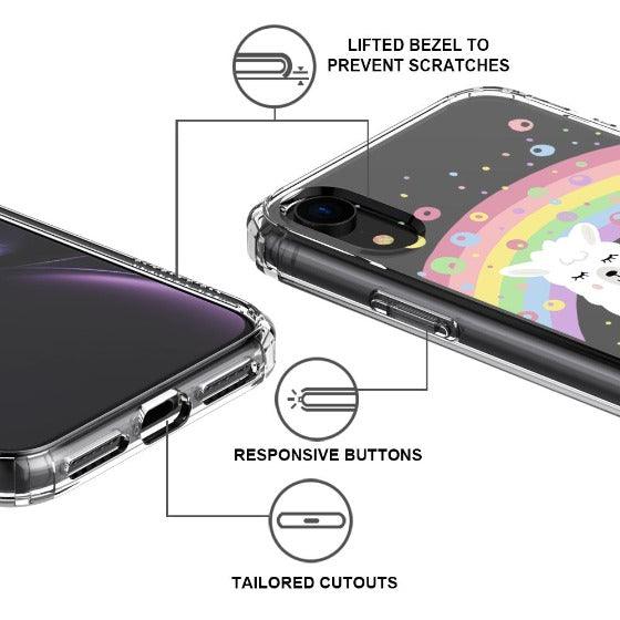 Rainbow Alpaca Phone Case - iPhone XR Case - MOSNOVO