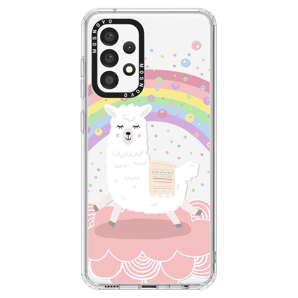 Pastel Rainbow Llama Phone Case - Samsung Galaxy A52 & A52s Case - MOSNOVO