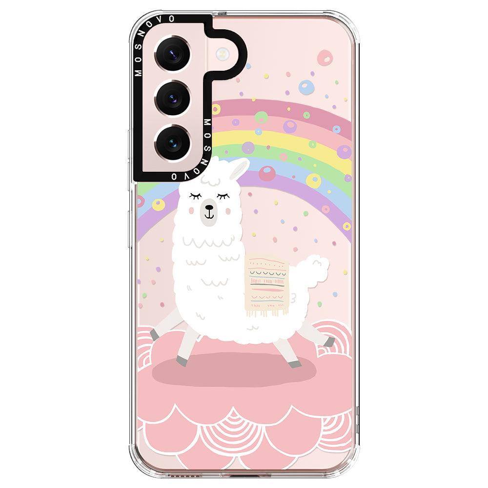 Pastel Rainbow Llama Phone Case - Samsung Galaxy S22 Case - MOSNOVO