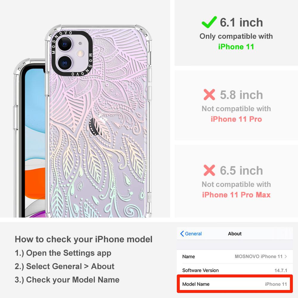Dreamy Henna Phone Case - iPhone 11 Case - MOSNOVO