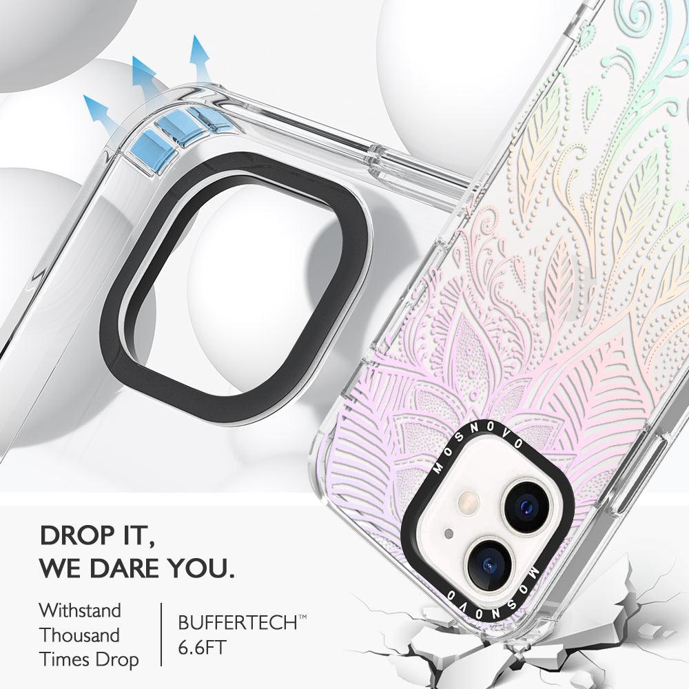 Pastel Rainbow Mandala Phone Case - iPhone 12 Mini Case - MOSNOVO