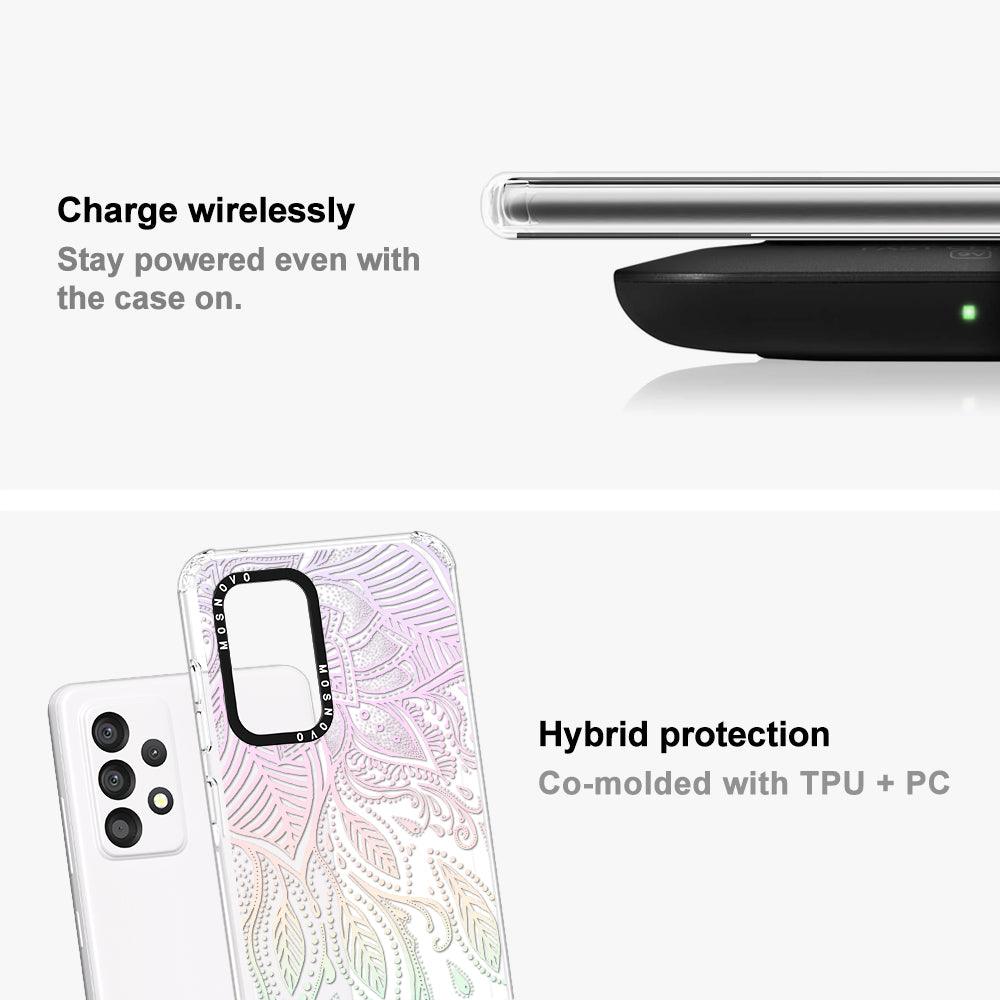 Pastel Rainbow Mandala Phone Case - Samsung Galaxy A53 Case - MOSNOVO