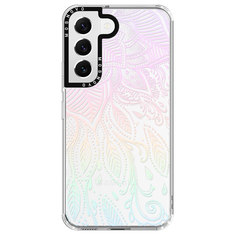Pastel Rainbow Mandala Phone Case - Samsung Galaxy S22 Case - MOSNOVO