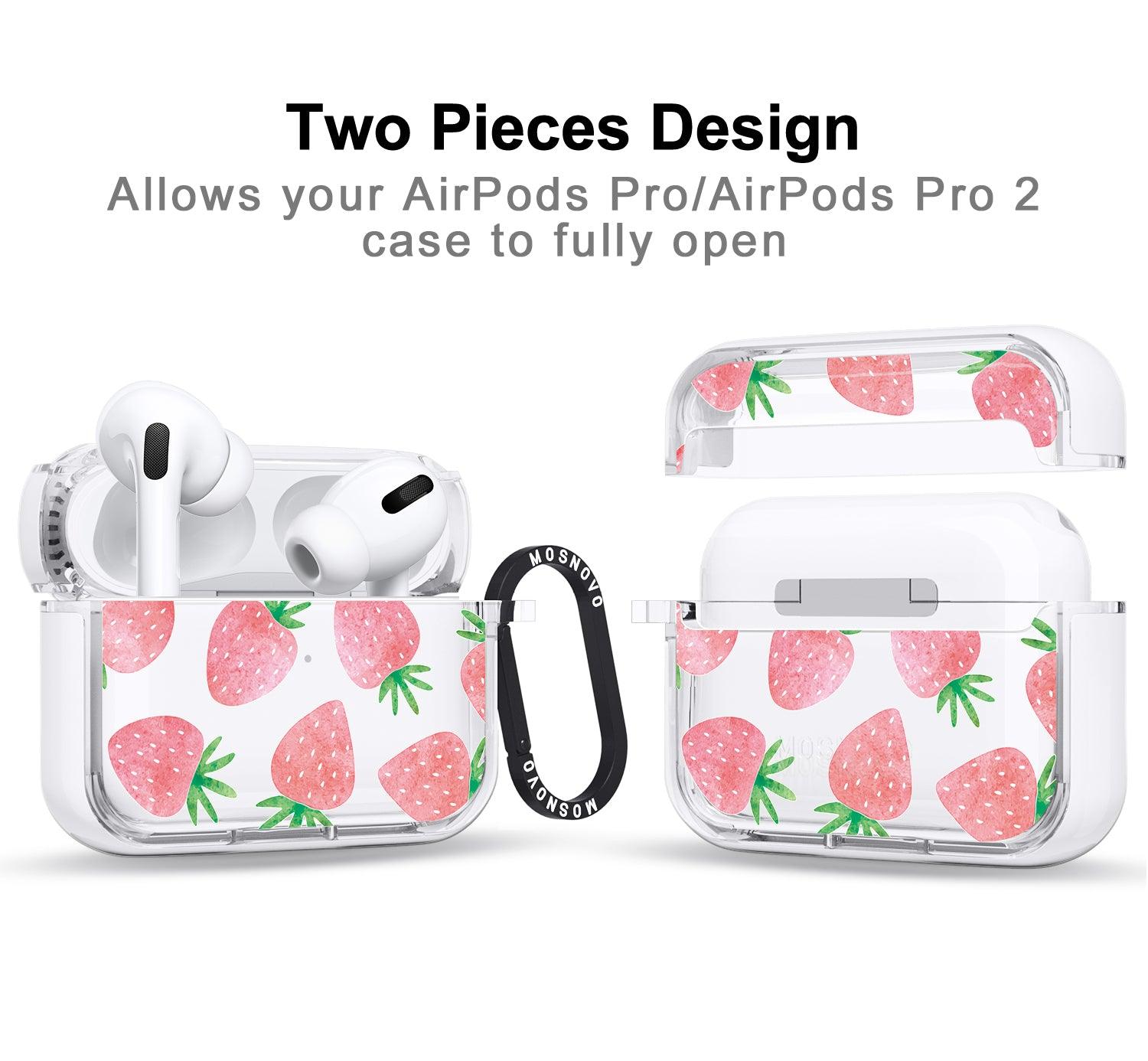 Strawberry AirPods Pro 2 Case (2nd Generation) - MOSNOVO