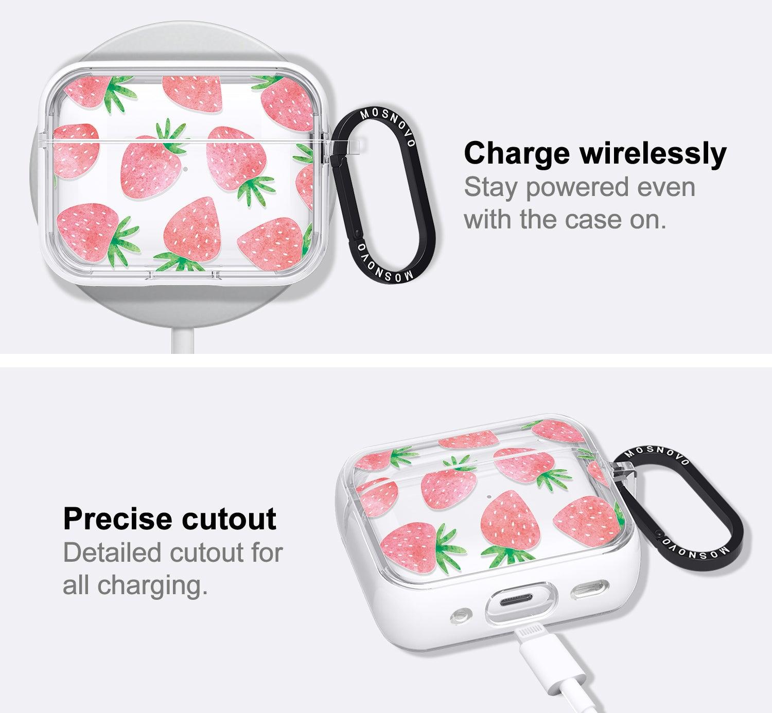 Strawberry AirPods Pro 2 Case (2nd Generation) - MOSNOVO