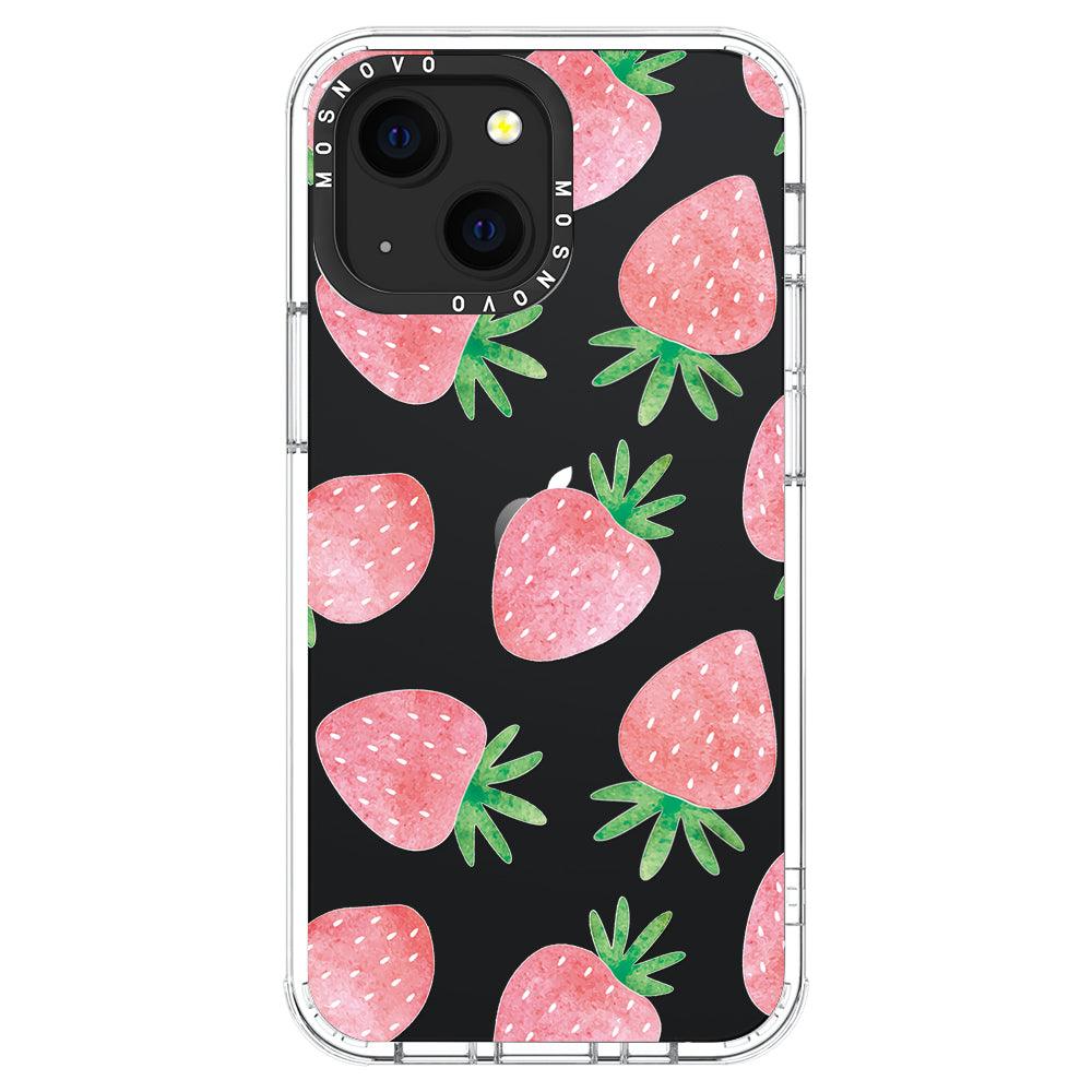 Pastel Strawberry Phone Case - iPhone 13 Case - MOSNOVO