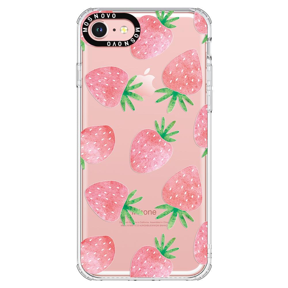 Pastel Strawberry Phone Case - iPhone 8 Case - MOSNOVO