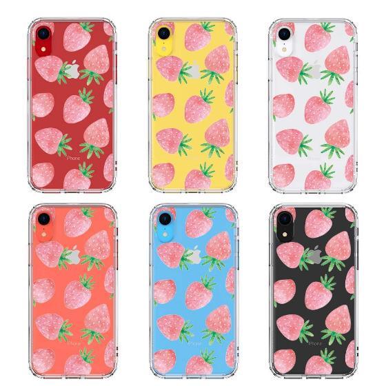 Pastel Strawberry Phone Case - iPhone XR Case - MOSNOVO