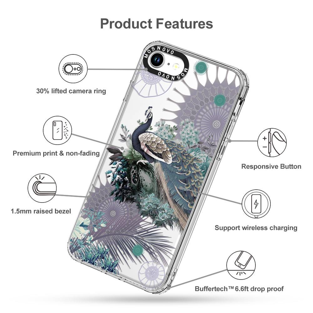Peacock Phone Case - iPhone 8 Case - MOSNOVO