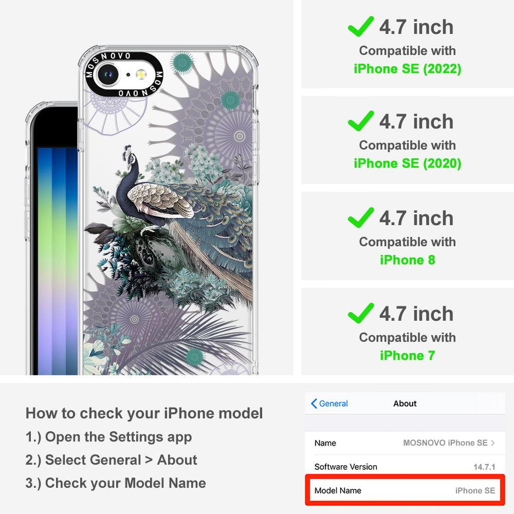 Peacock Phone Case - iPhone SE 2022 Case - MOSNOVO