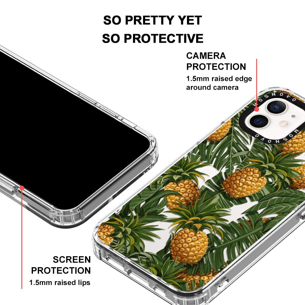 Pineapples Phone Case - iPhone 12 Mini Case - MOSNOVO