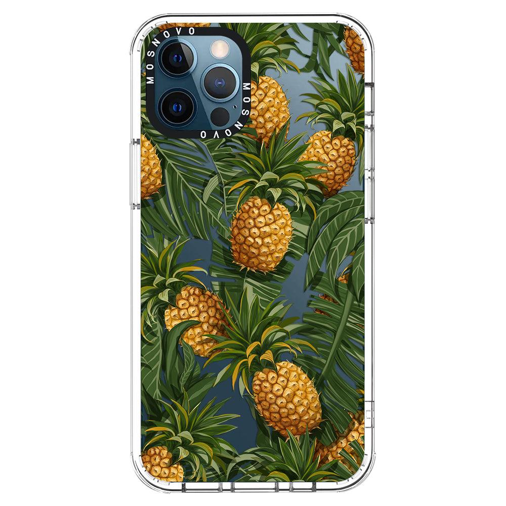 Pineapple Botany Phone Case - iPhone 12 Pro Max Case - MOSNOVO