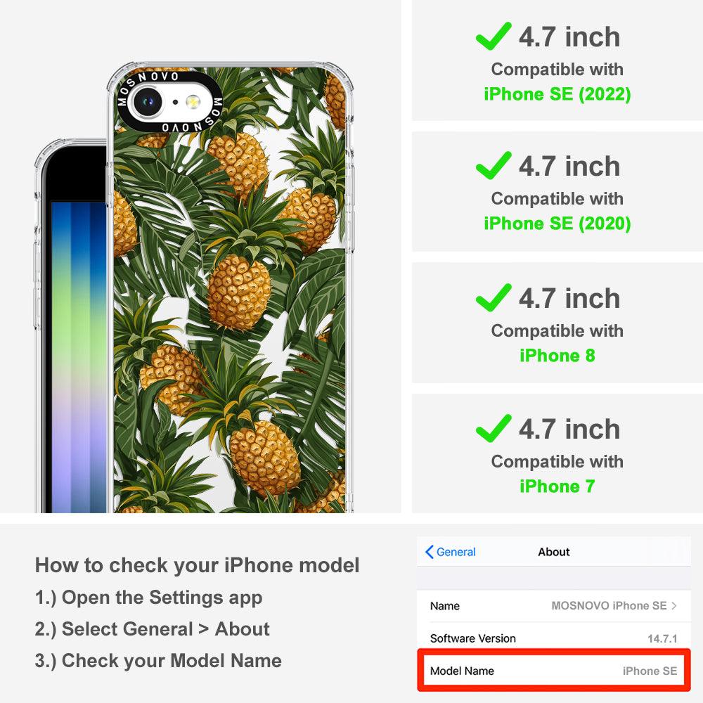 Pineapple Botany Phone Case - iPhone SE 2022 Case - MOSNOVO