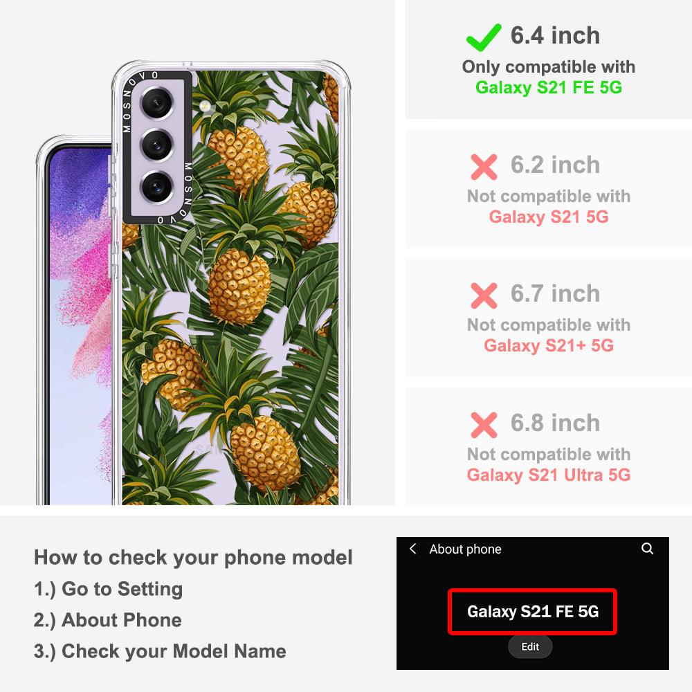 Pineapples Phone Case - Samsung Galaxy S21 FE Case - MOSNOVO