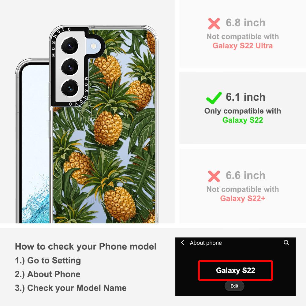 Pineapples Phone Case - Samsung Galaxy S22 Case - MOSNOVO