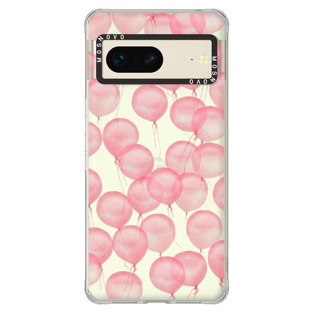 Pink Ballons Phone Case - Google Pixel 7 Case - MOSNOVO