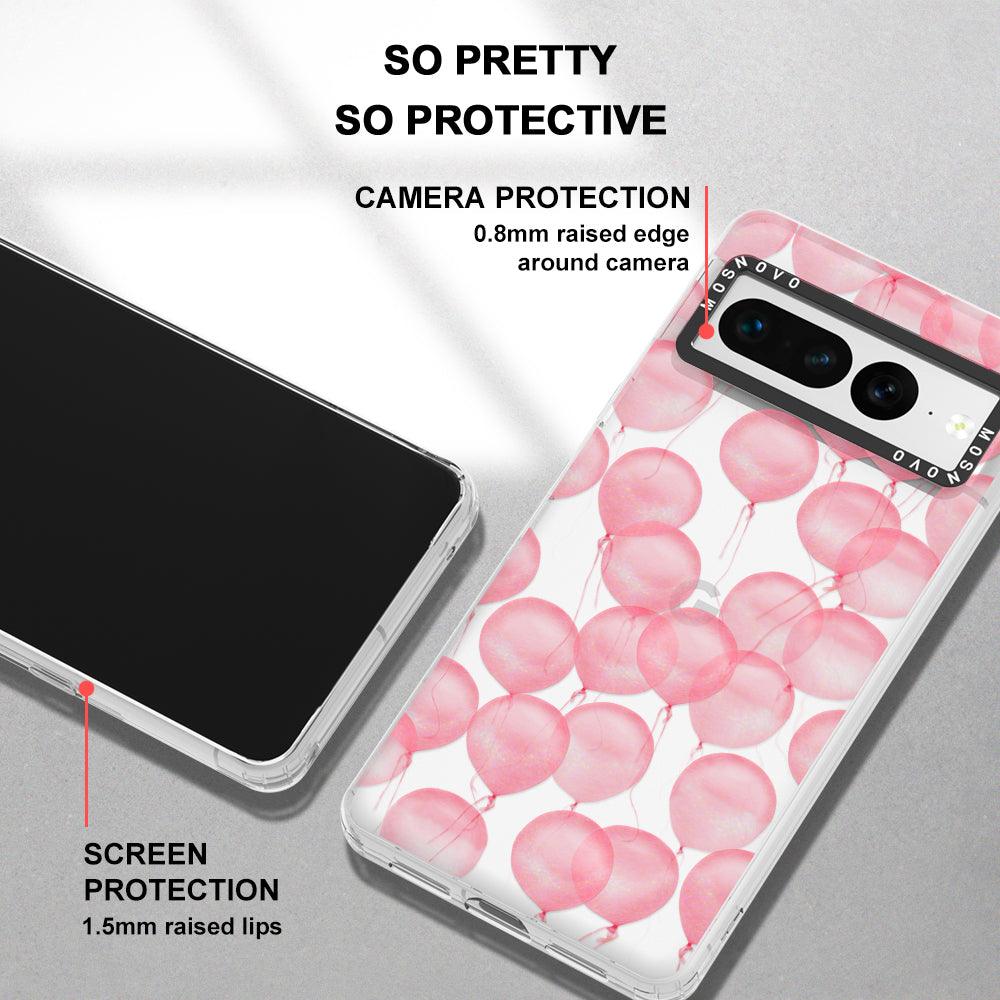 Pink Ballons Phone Case - Google Pixel 7 Pro Case - MOSNOVO
