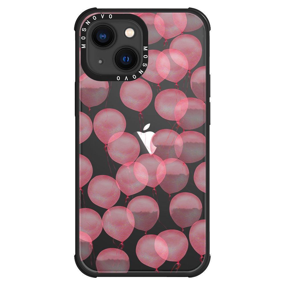 Pink Ballons Phone Case - iPhone 13 Case - MOSNOVO