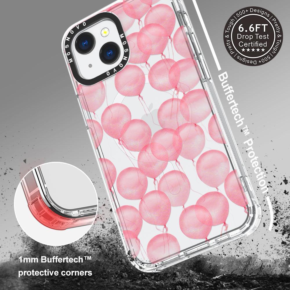 Pink Ballons Phone Case - iPhone 13 Case - MOSNOVO