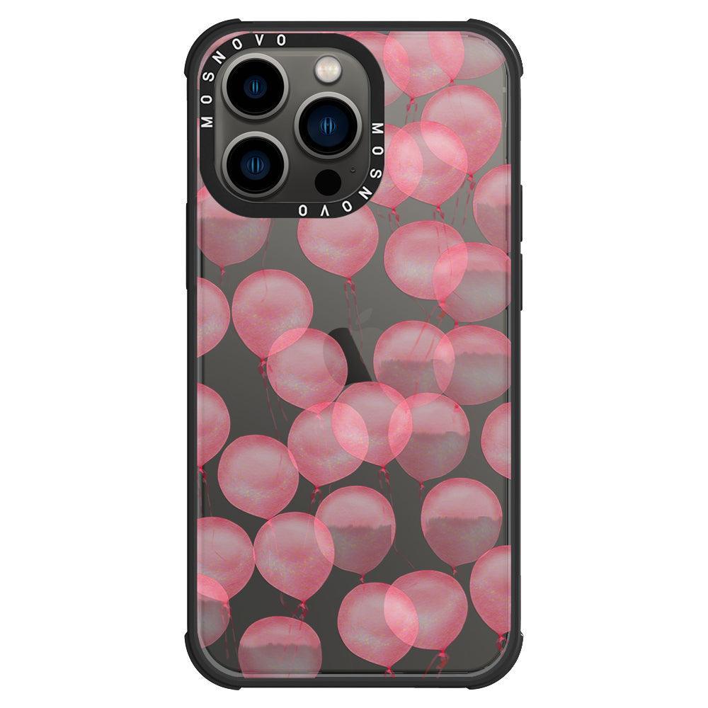 Pink Ballons Phone Case - iPhone 13 Pro Case - MOSNOVO