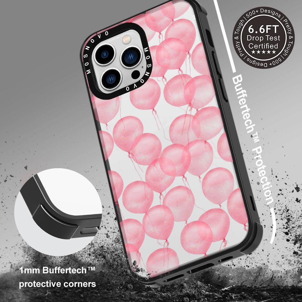 Pink Ballons Phone Case - iPhone 13 Pro Case - MOSNOVO