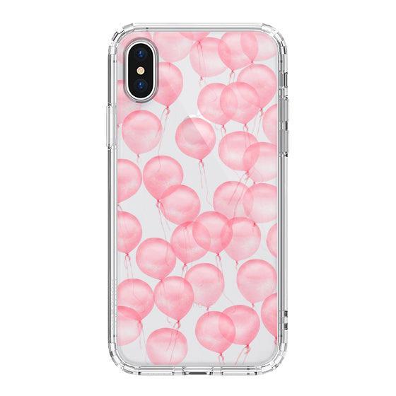 Pink Ballons Phone Case - iPhone X Case - MOSNOVO