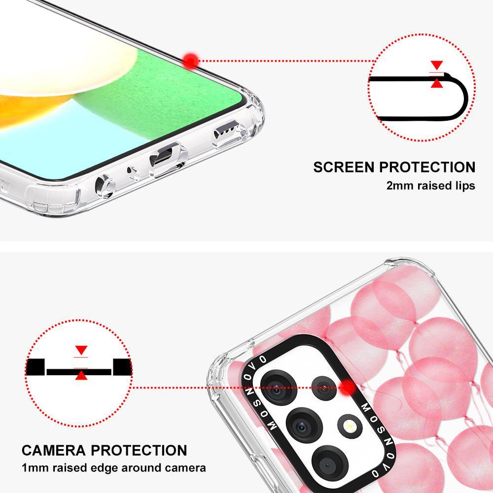 Pink Ballons Phone Case - Samsung Galaxy A52 & A52s Case - MOSNOVO