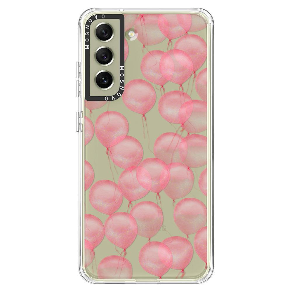 Pink Ballons Phone Case - Samsung Galaxy S21 FE Case - MOSNOVO