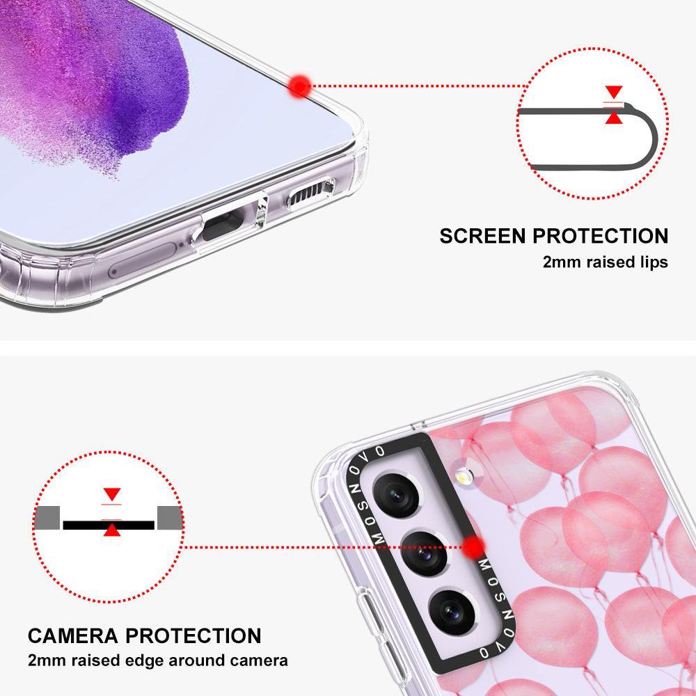 Pink Ballons Phone Case - Samsung Galaxy S21 FE Case - MOSNOVO