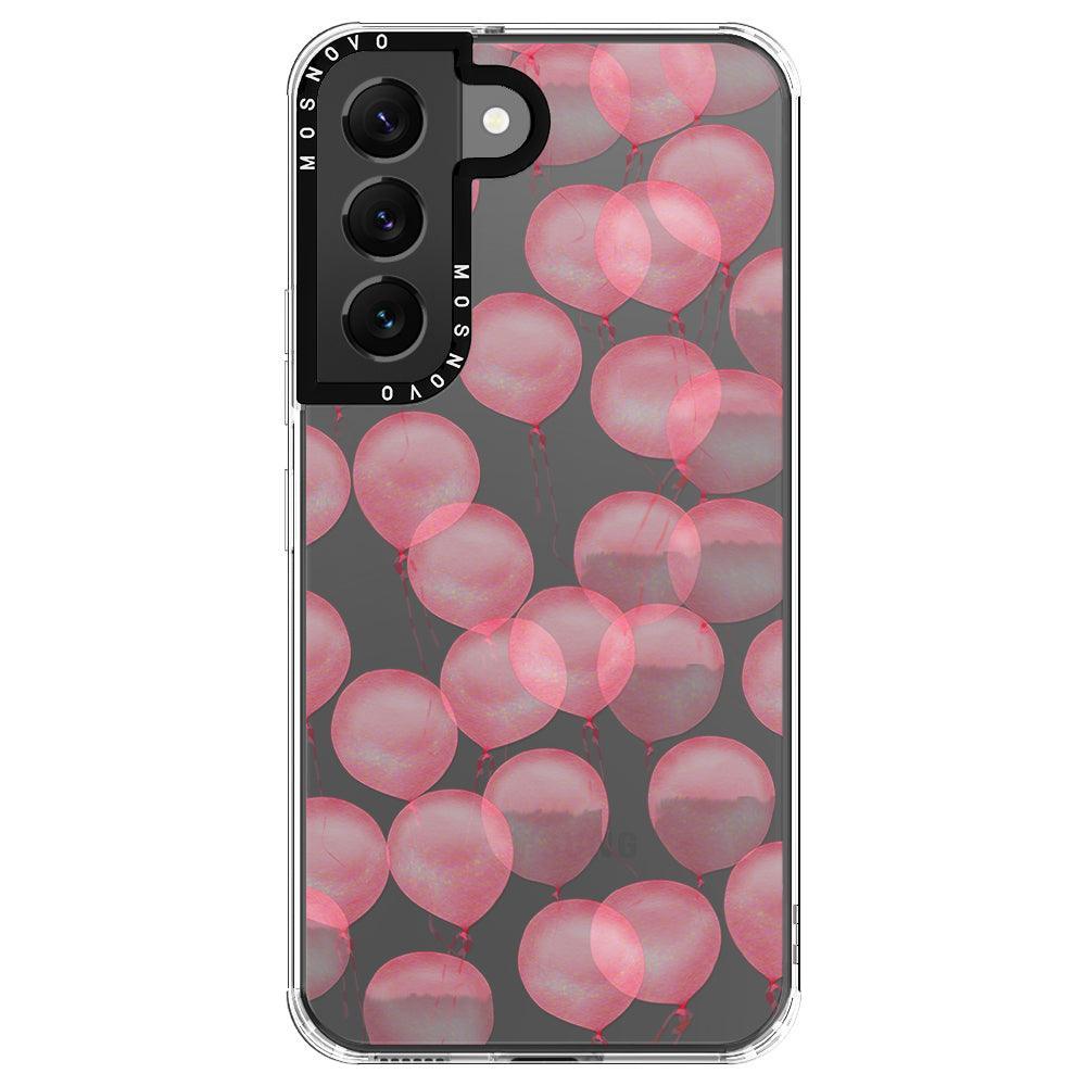 Pink Ballons Phone Case - Samsung Galaxy S22 Case - MOSNOVO