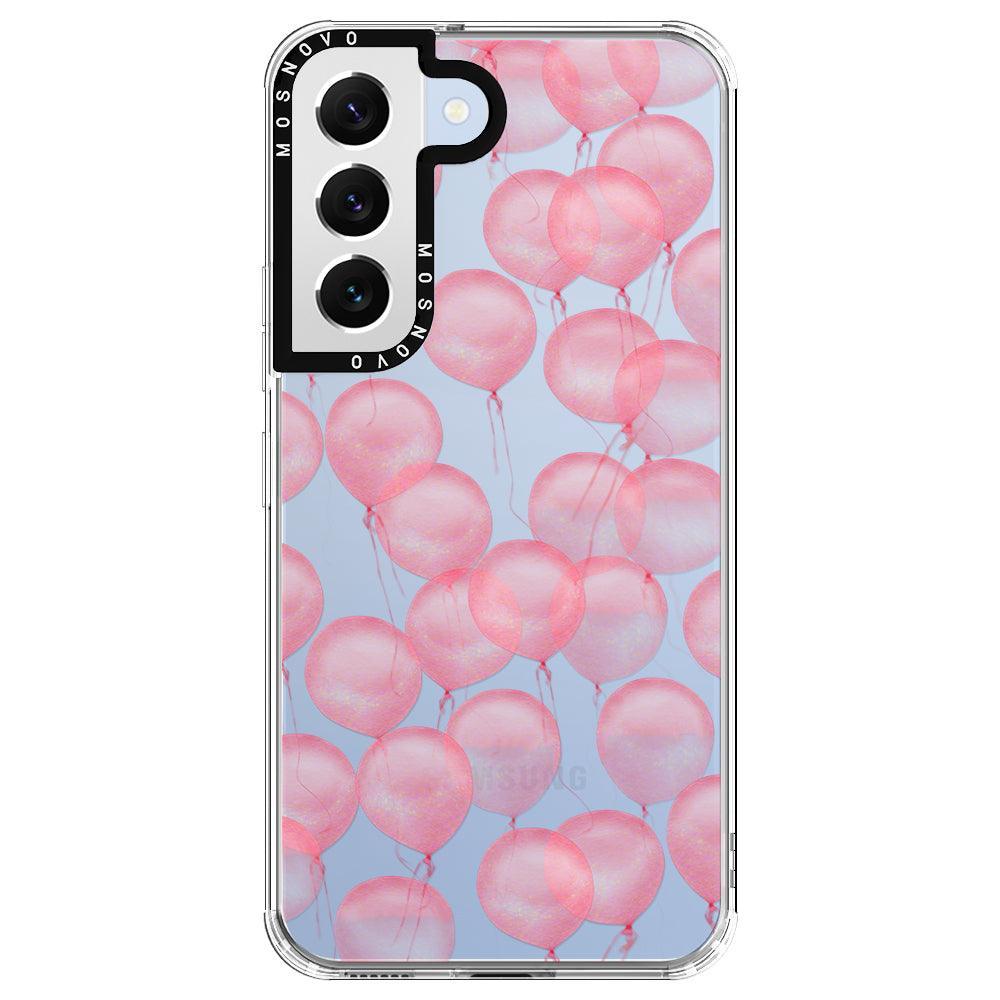 Pink Ballons Phone Case - Samsung Galaxy S22 Plus Case - MOSNOVO