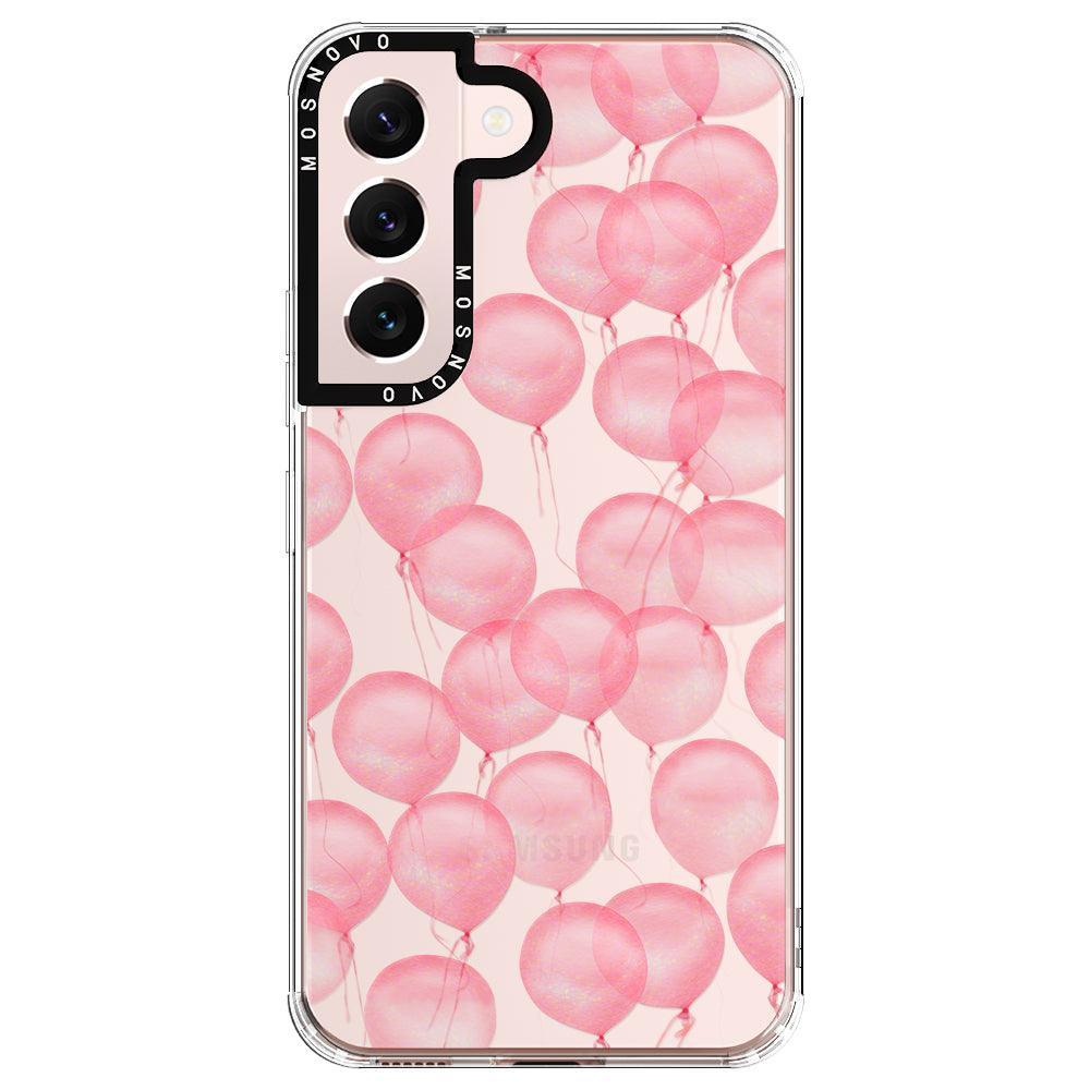Pink Ballons Phone Case - Samsung Galaxy S22 Plus Case - MOSNOVO