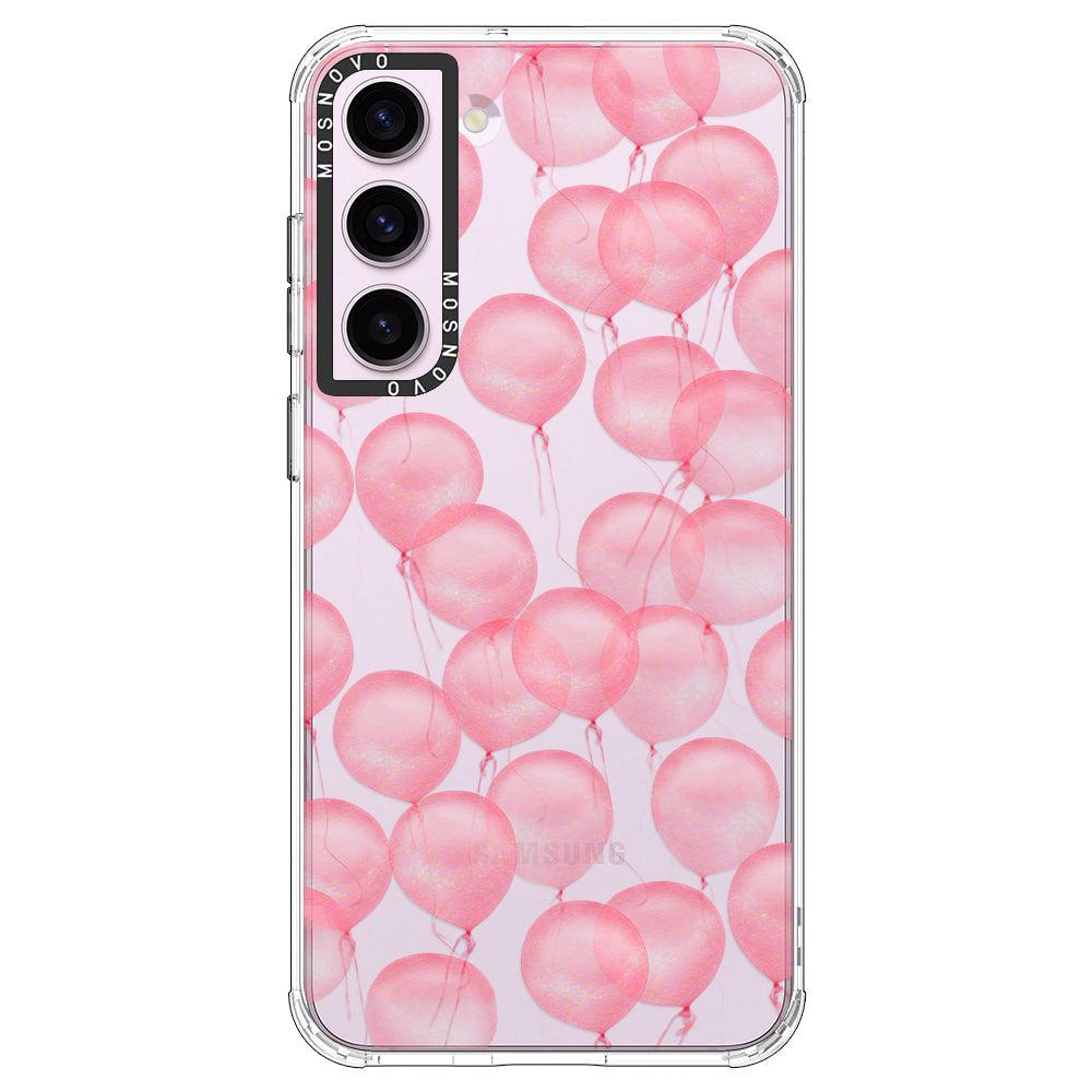 Pink Ballons Phone Case - Samsung Galaxy S23 Plus Case - MOSNOVO