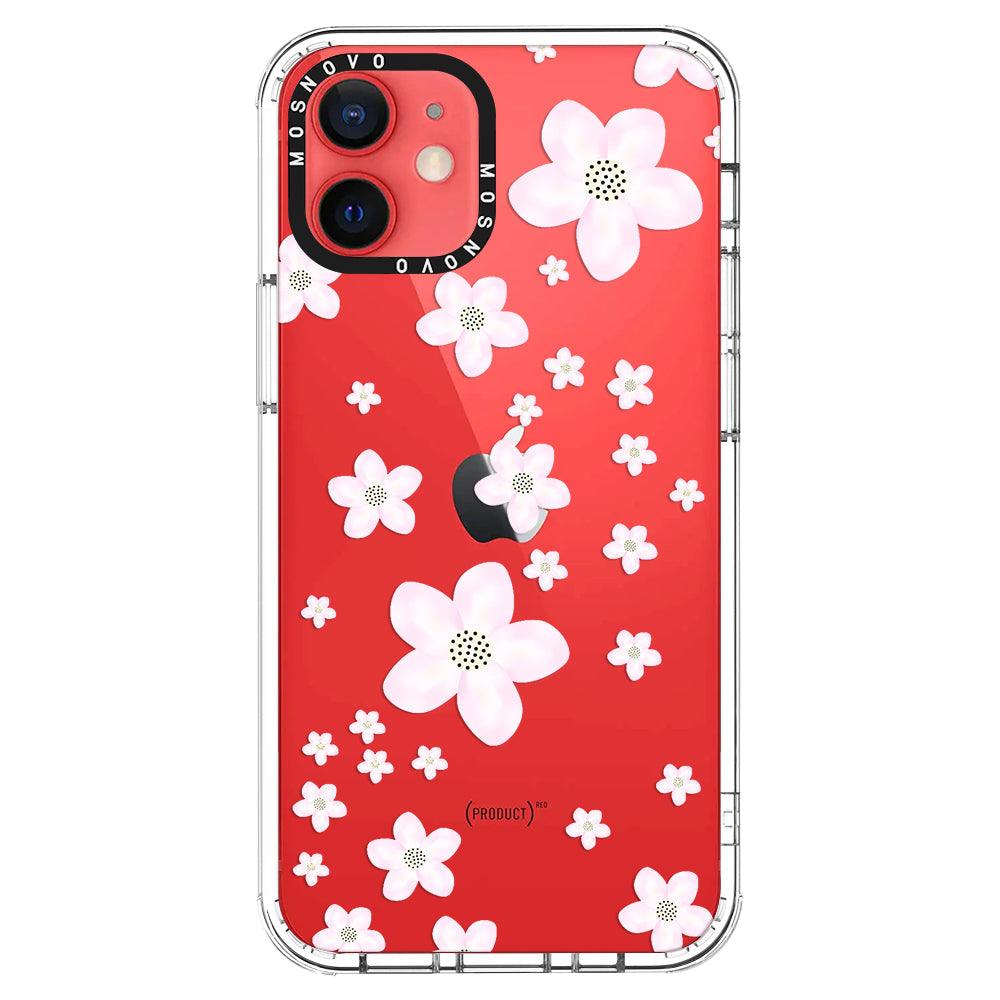 Pink Cherry Blossom Phone Case - iPhone 12 Case - MOSNOVO