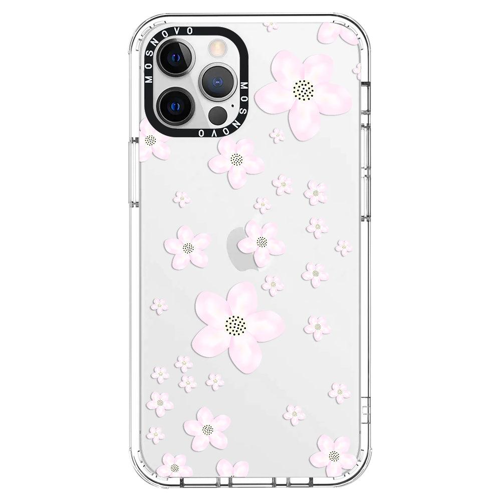Pink Cherry Blossom Phone Case - iPhone 12 Pro Case - MOSNOVO