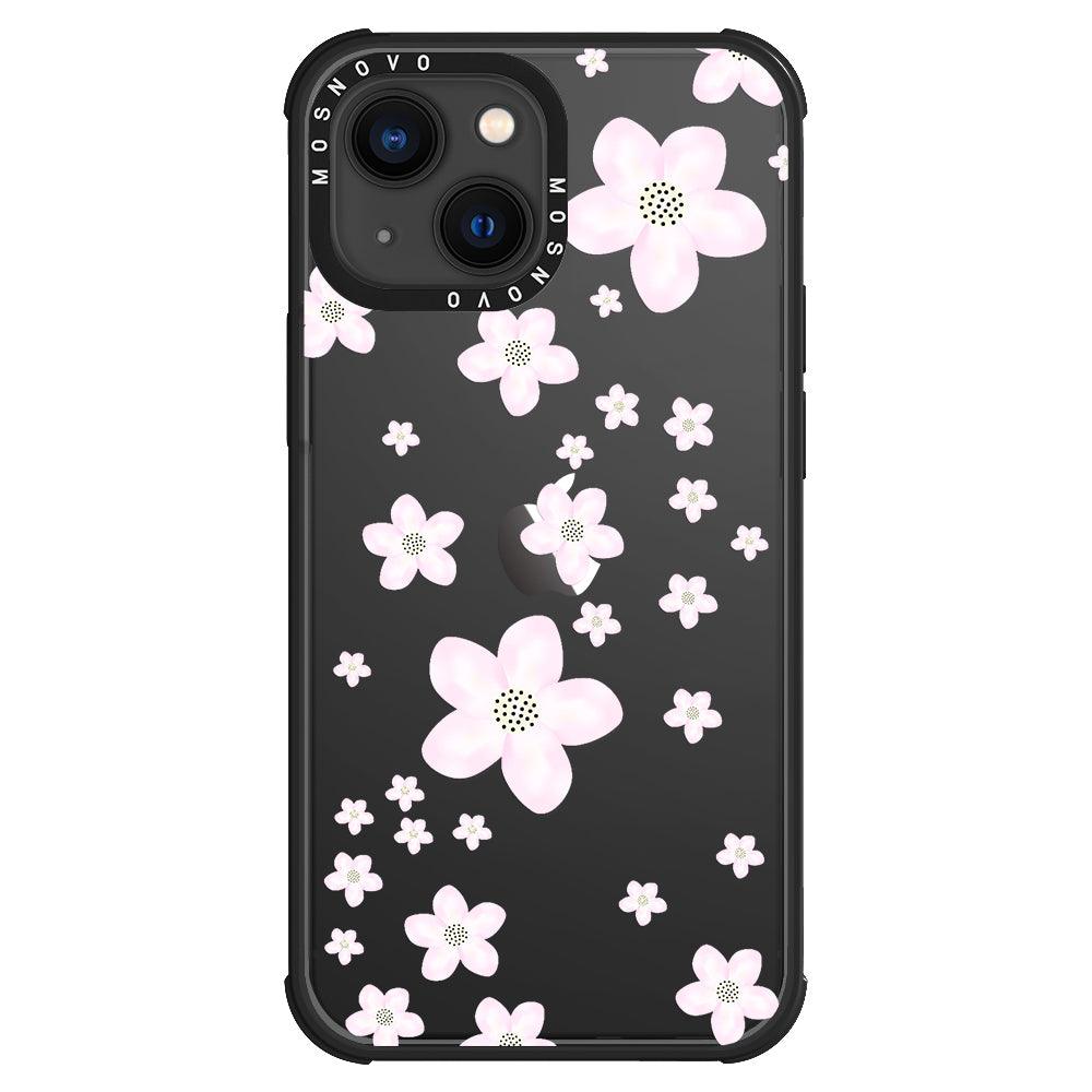 Pink Cherry Blossom Phone Case - iPhone 13 Case - MOSNOVO
