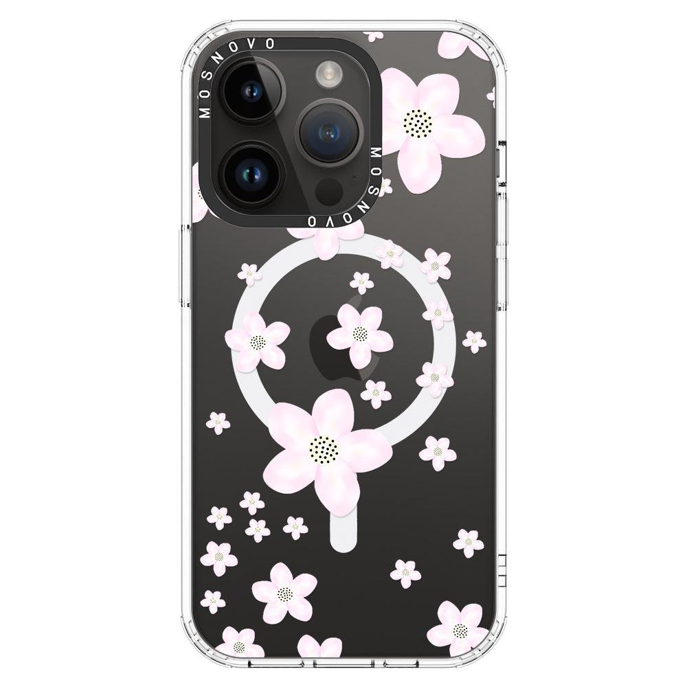 Pink Cherry Blossom Phone Case - iPhone 14 Pro Case - MOSNOVO