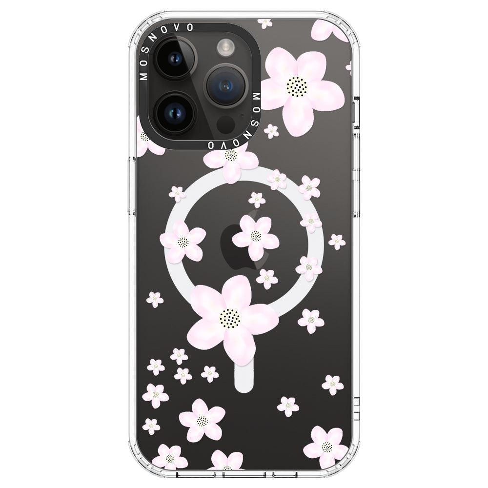 Pink Cherry Blossom Phone Case - iPhone 14 Pro Max Case - MOSNOVO