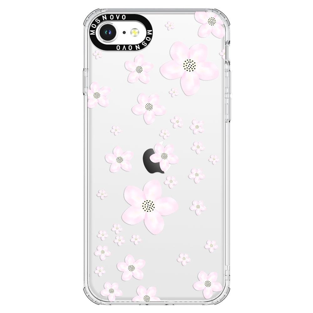 Pink Cherry Blossom Phone Case - iPhone SE 2020 Case - MOSNOVO