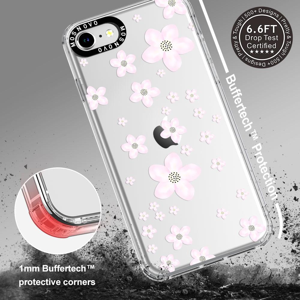 Pink Cherry Blossom Phone Case - iPhone SE 2022 Case - MOSNOVO