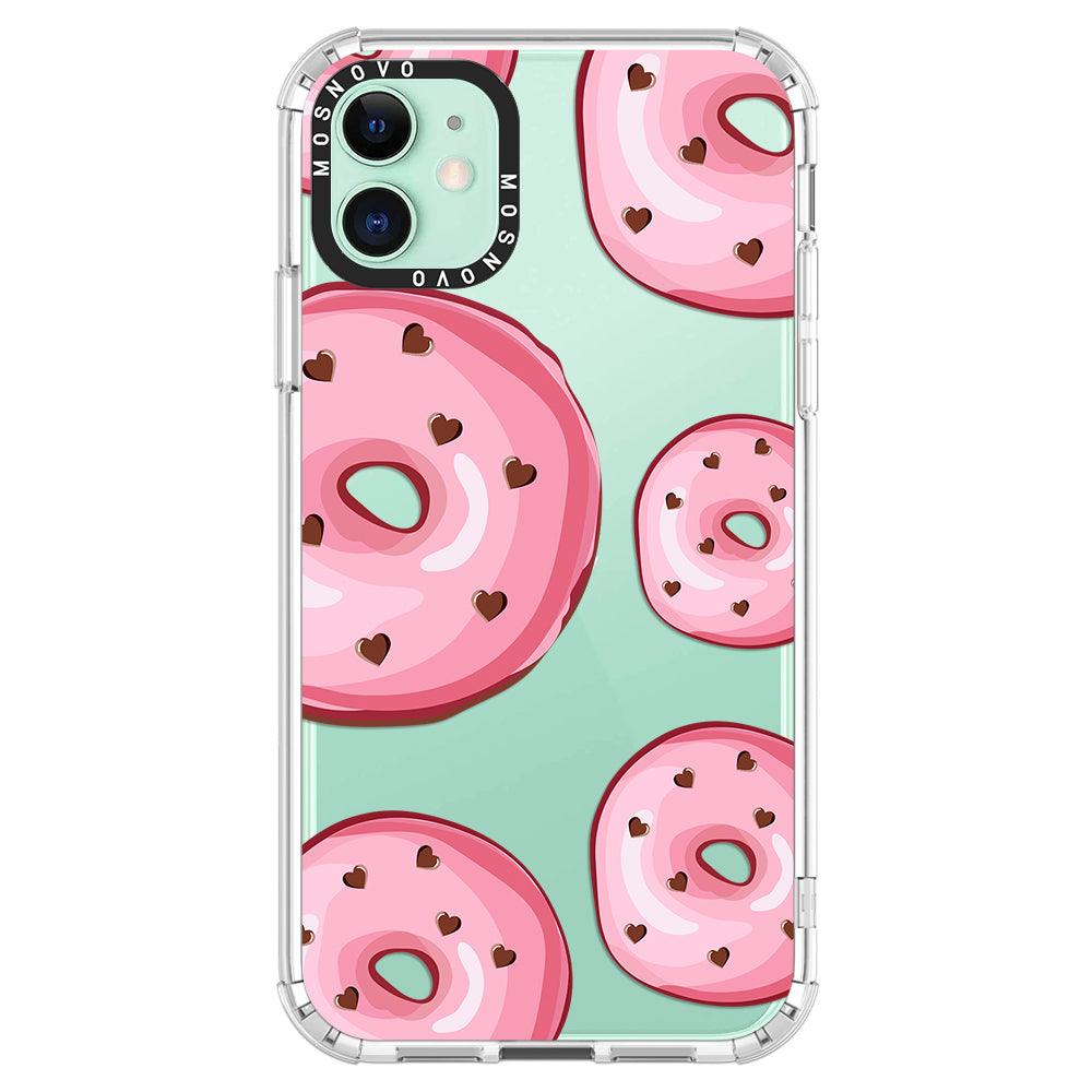 Pink Donuts Phone Case - iPhone 11 Case - MOSNOVO