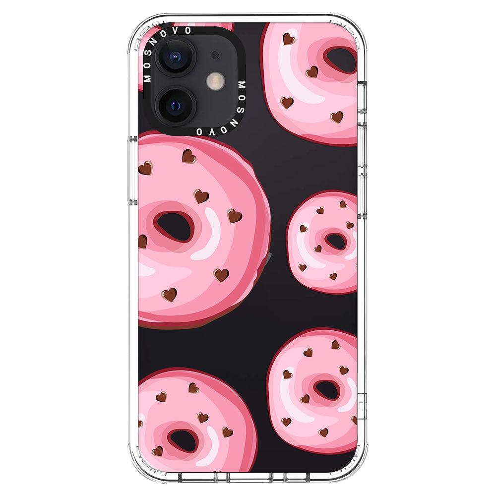 Pink Donuts Phone Case - iPhone 12 Case - MOSNOVO