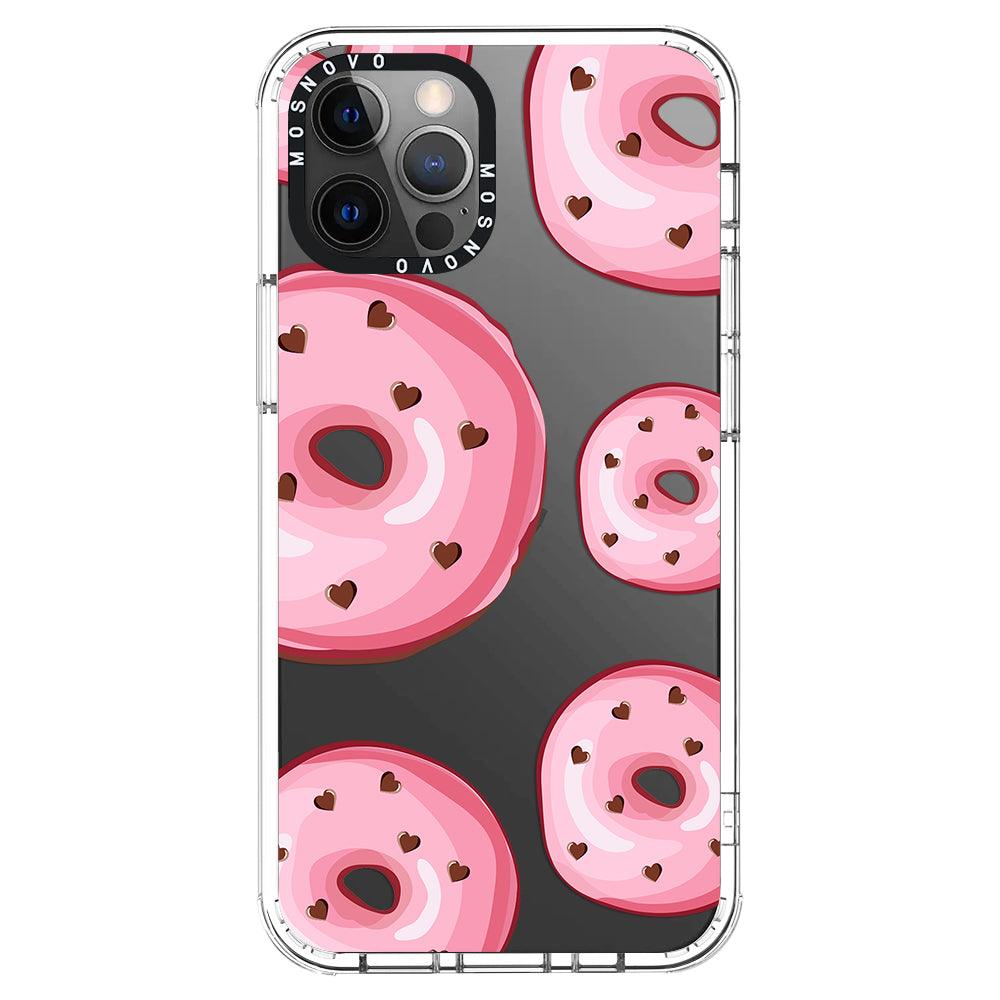 Pink Donuts Phone Case - iPhone 12 Pro Max Case - MOSNOVO