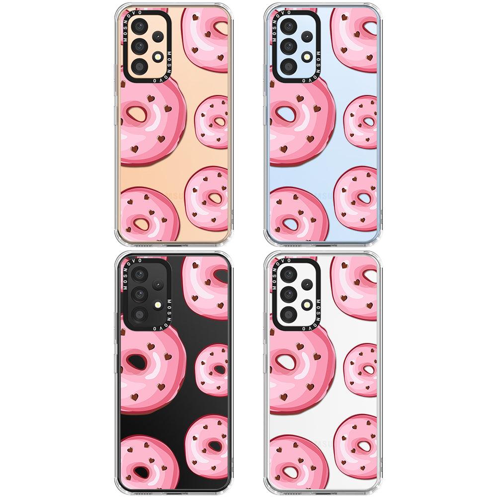 Pink Donuts Phone Case - Samsung Galaxy A53 Case - MOSNOVO