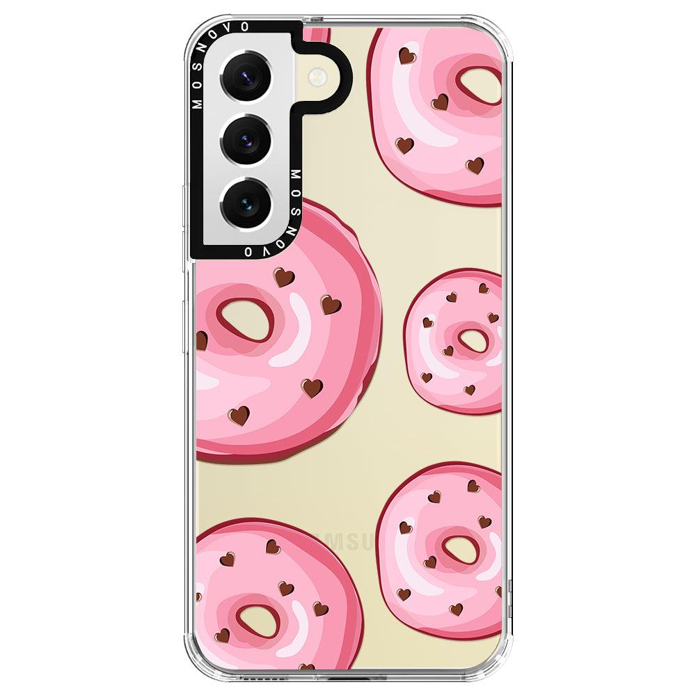 Pink Donuts Phone Case - Samsung Galaxy S22 Case - MOSNOVO
