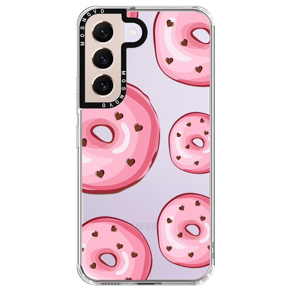 Pink Donuts Phone Case - Samsung Galaxy S22 Case - MOSNOVO