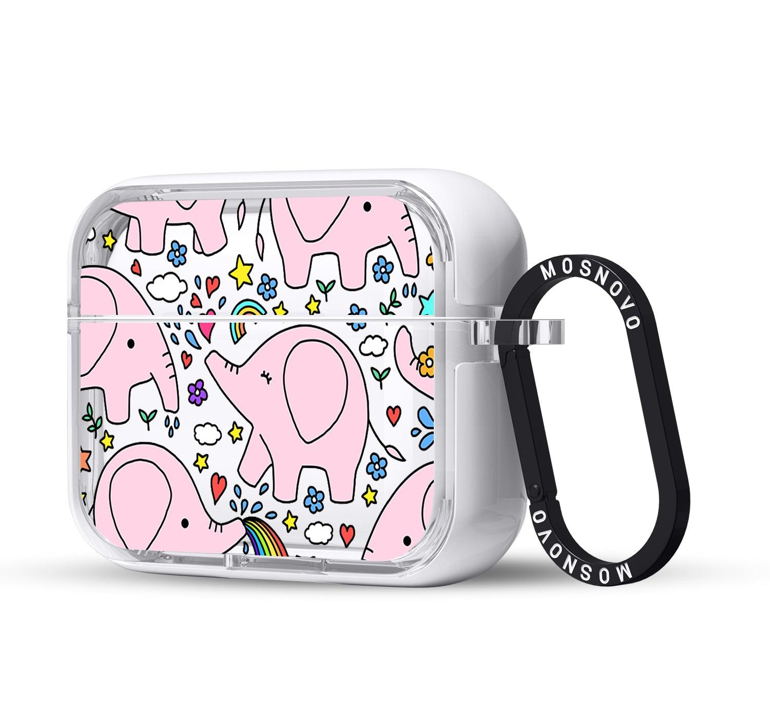 Pink Elephant AirPods Pro 2 Case (2nd Generation) - MOSNOVO