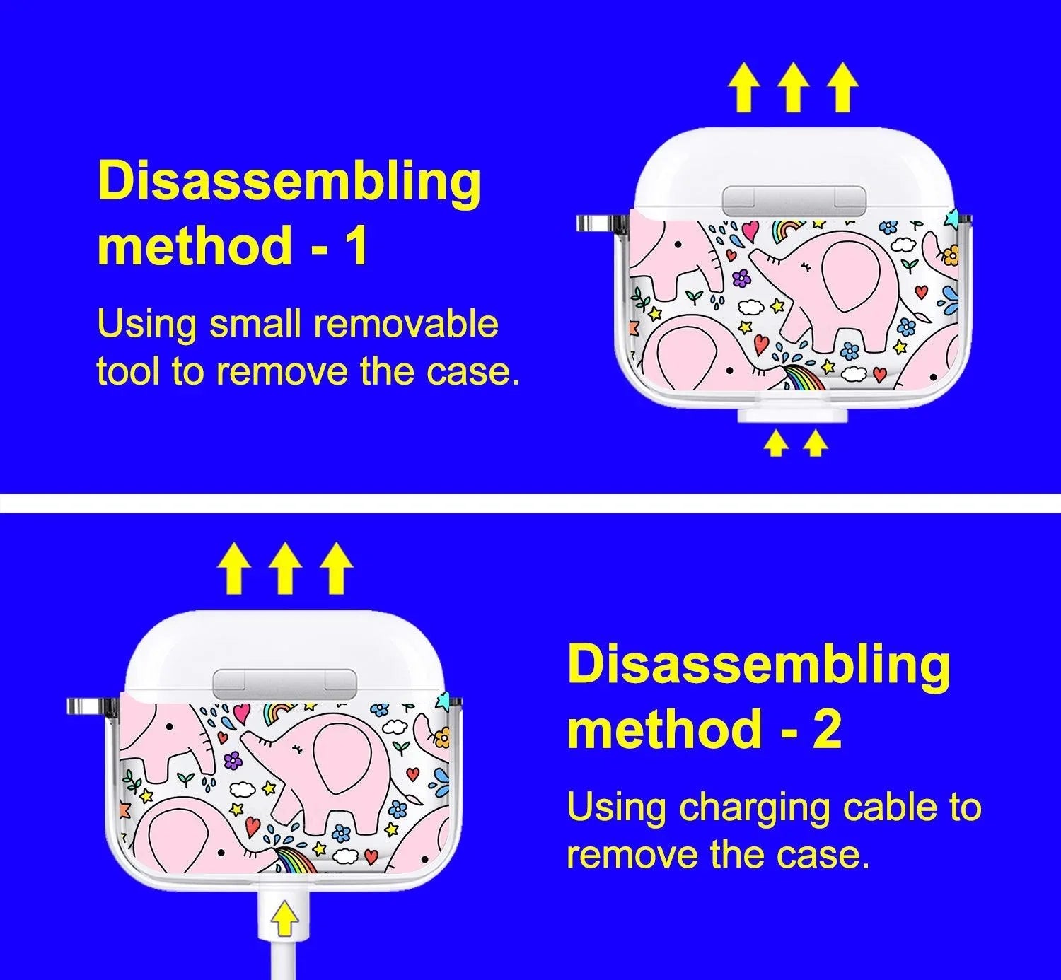 Pink Elephant AirPods Pro 2 Case (2nd Generation)