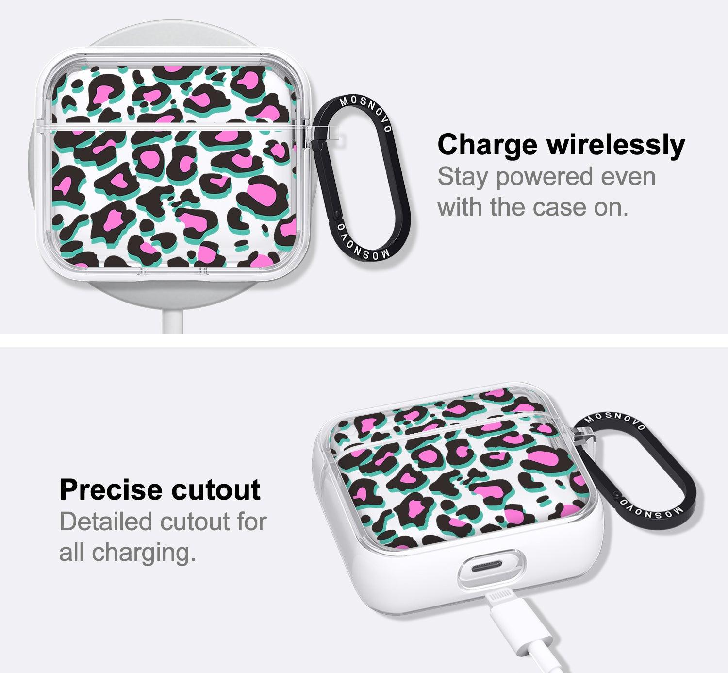 Pink Leopard Print AirPods 3 Case (3rd Generation) - MOSNOVO