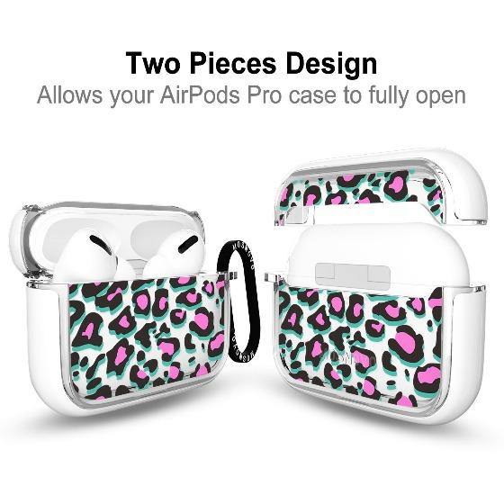 Pink Leopard Print AirPods Pro Case - MOSNOVO